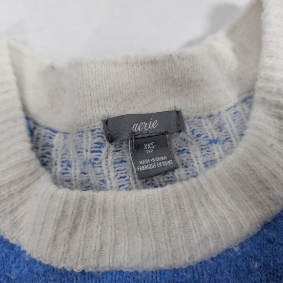 Aerie Crew Neck Fair Isle Winter Sweater XXS - Picture 4 of 7